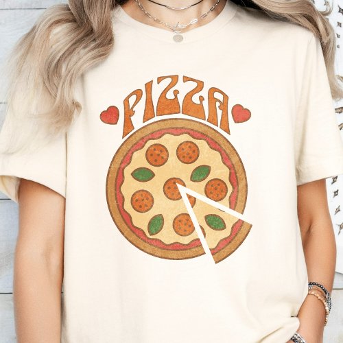 Retro Pizza Pizza Lover Funny Pizza Tee