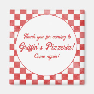 Retro Pizzeria Pizza Party Italian Birthday Party Magnet