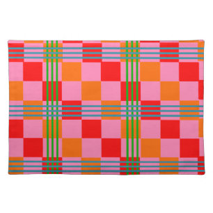 Retro Plaid Cloth Placemat
