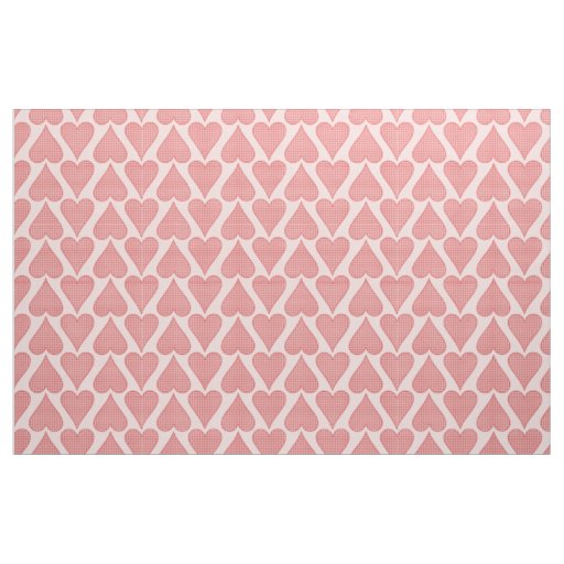 Retro Plaid Hearts 50s Style Pattern Fabric