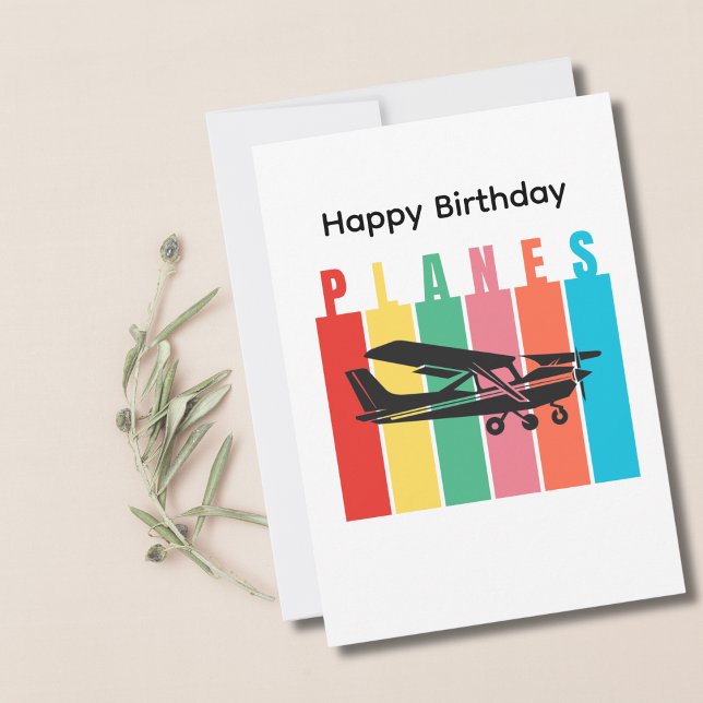 Retro Planes Cessna Airplane Aviation Birthday (Creator Uploaded)