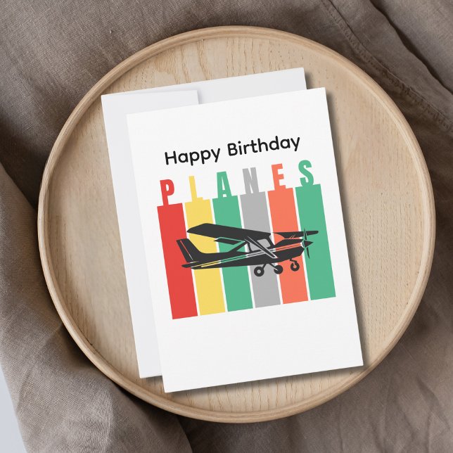 Retro Planes Cessna Airplane Aviation Birthday (Creator Uploaded)