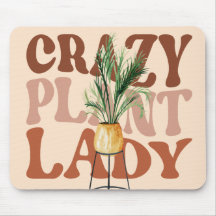 Retro Plant Lady Watercolor Plants Typography  
