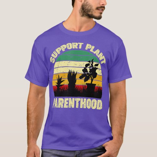 Retro Plant Parenthood Vintage Gardener Farmer Gre T_Shirt