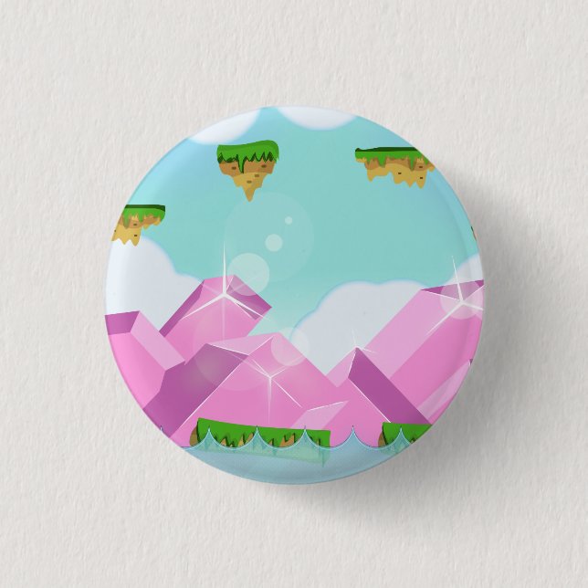 Retro Platform Game Button (Front)