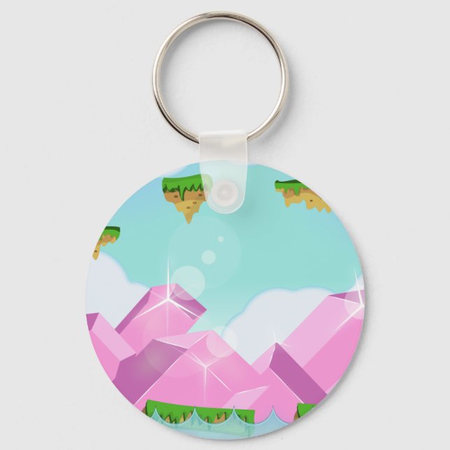 Retro Platform Game Keychain (Front)