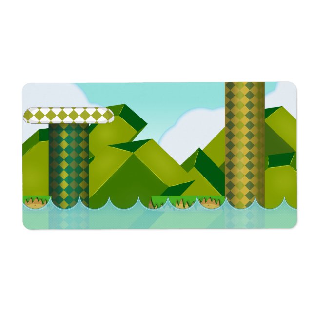 Retro Platform Game Label (Front)