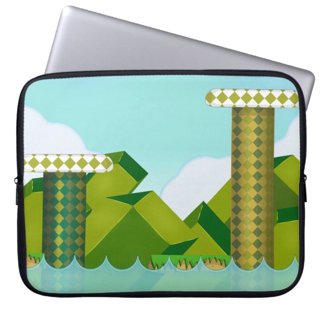 Retro Platform Game Laptop Sleeve (Front)