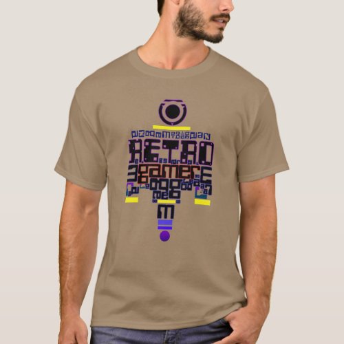 Retro Player Streamer Arcade Colors  T_shirt
