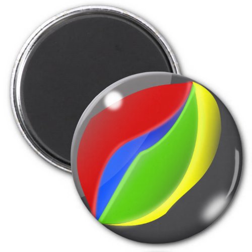 Retro Playing Game Marble Magnet