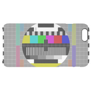Retro PM5544 Television Test Pattern Clear iPhone 6 Plus Case