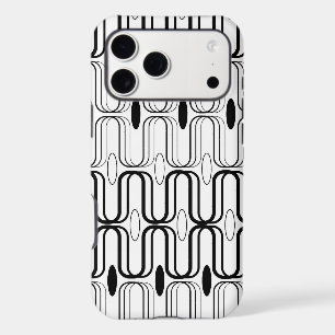 Retro Pod Black And White Abstract Mod Art Design iPhone 17 Pro Max Case