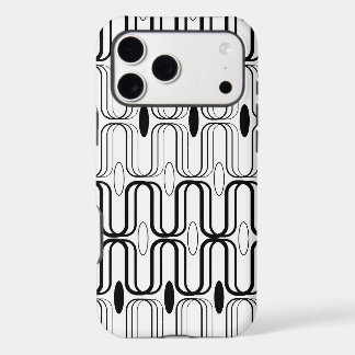 Retro Pod Black And White Abstract Mod Art Design iPhone 17 Pro Max Case