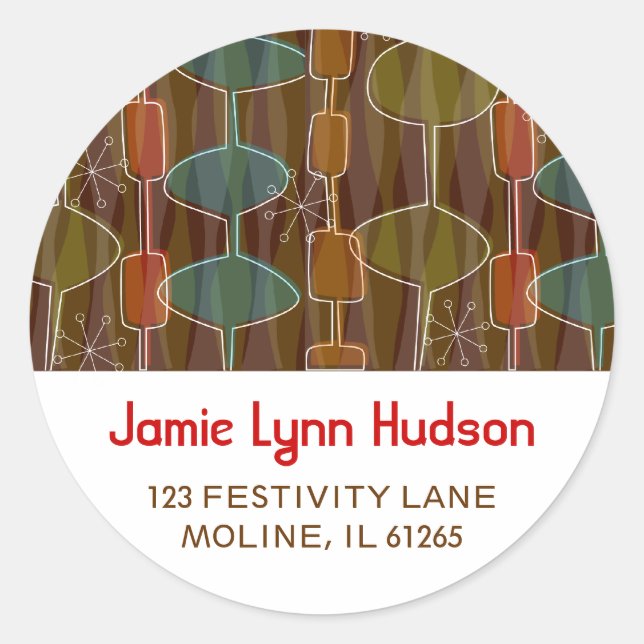 Retro Pods Address Labels (Front)