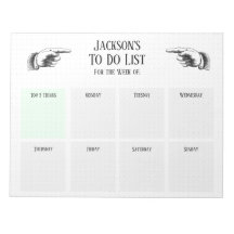 Retro Pointing Hands To Do List