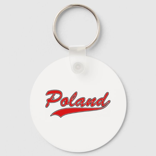 Retro Poland Keychain (Front)
