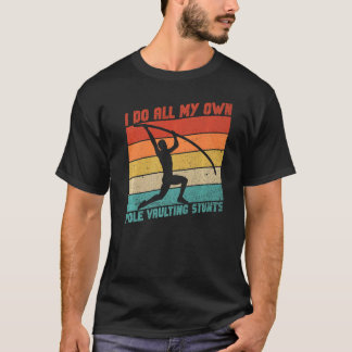 Retro Pole Vault And Pole Vault Athlete T-Shirt