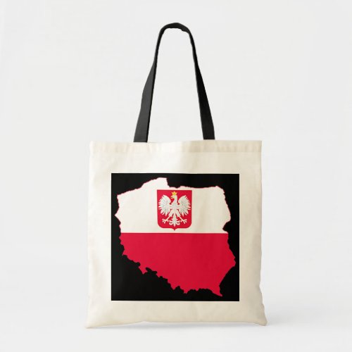 Retro Polish Flag Map Poland Polska Family Tote Bag