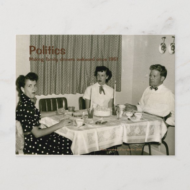 Retro Politics Postcard (Front)