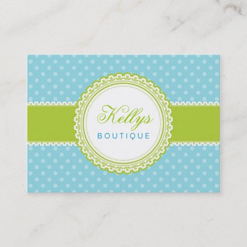 Retro Polka Dot Business Card