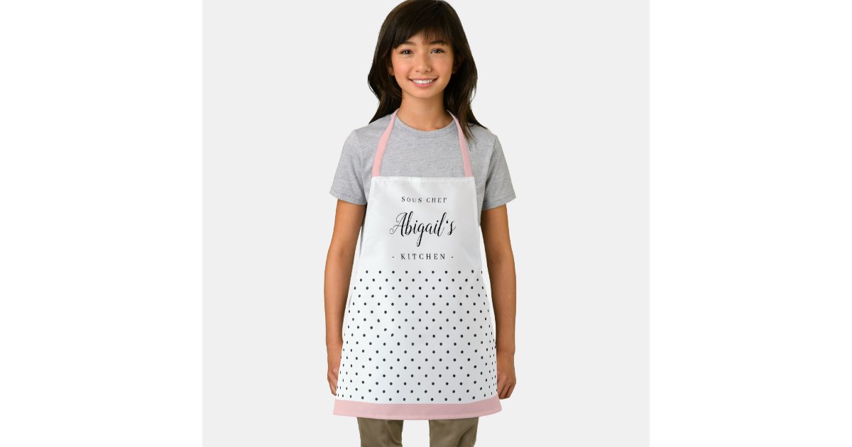 Retro Chef Personalized Aprons for Toddlers, Kids and Adults