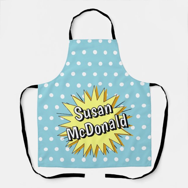 Retro polka dot fifties style apron (Front)