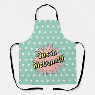 Retro polka dot fifties style apron
