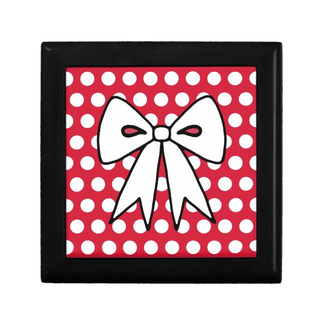 Retro Polka Dot Jewelry Gift Box (Front)