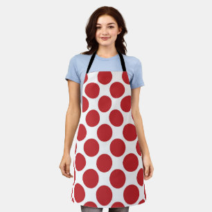 retro polka dot kitchen apron