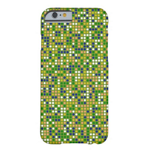 Retro Polka Dot Mosaic Pattern 2 Barely There iPhone 6 Case