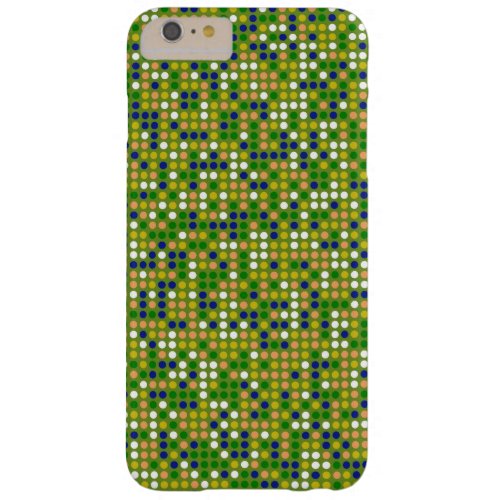Retro Polka Dot Mosaic Pattern 2 Barely There iPhone 6 Plus Case