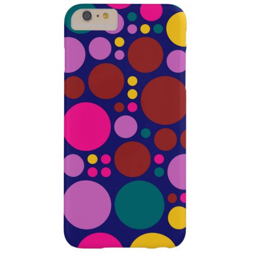 Retro Polka Dot Mosaic Pattern 3 Barely There iPhone 6 Plus Case