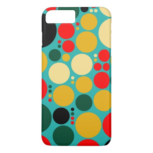 Retro Polka Dot Mosaic Pattern 4 iPhone 8 Plus7 Plus Case