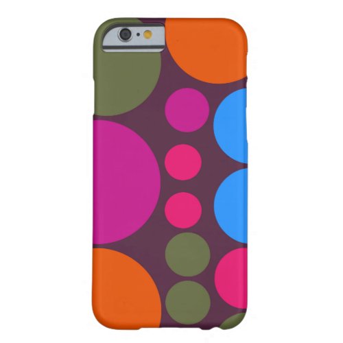 Retro Polka Dot Mosaic Pattern 5 Barely There iPhone 6 Case