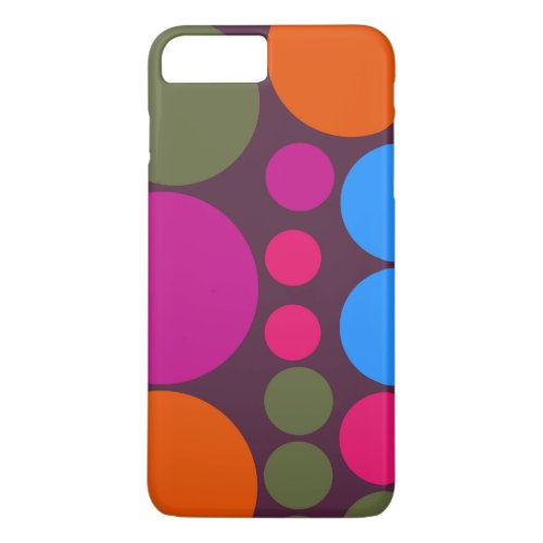 Retro Polka Dot Mosaic Pattern 5 iPhone 8 Plus7 Plus Case