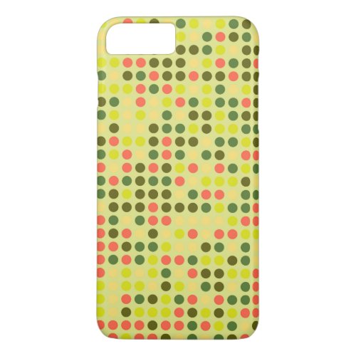 Retro Polka Dot Mosaic Pattern 9 iPhone 8 Plus7 Plus Case