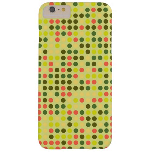 Retro Polka Dot Mosaic Pattern 9 Barely There iPhone 6 Plus Case