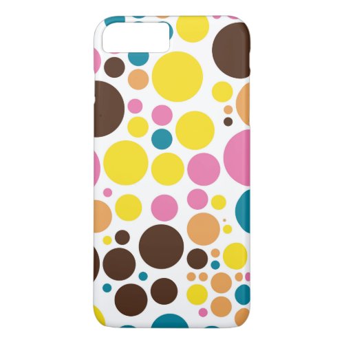 Retro Polka Dot Mosaic Pattern iPhone 8 Plus7 Plus Case