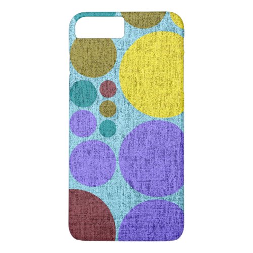 Retro Polka Dot Painted Canvas 6 iPhone 8 Plus7 Plus Case