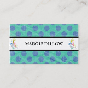 Retro Polka Dots Business Cards