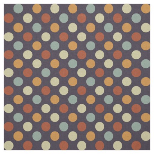 Retro Polka Dots Fabric