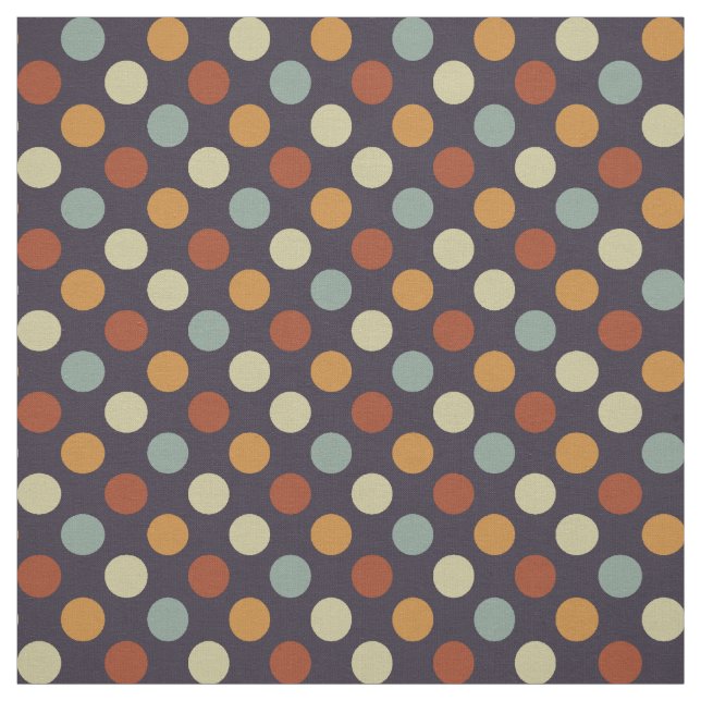 Retro Polka Dots Fabric (Swatch)