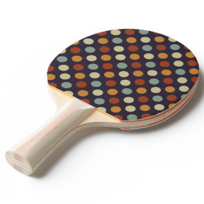 Retro Polka Dots Ping-Pong Paddle