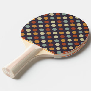 Retro Polka Dots Ping-Pong Paddle