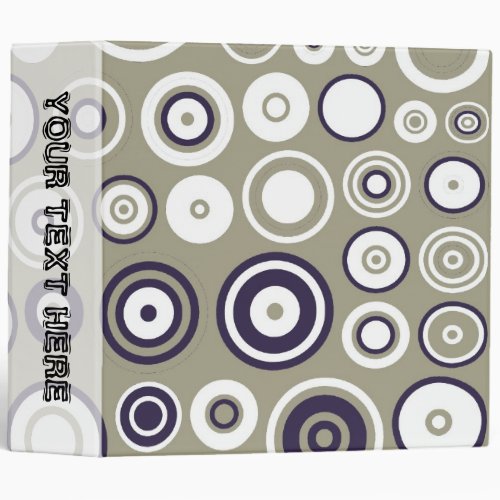 Retro polka dots seamless graphic design binder