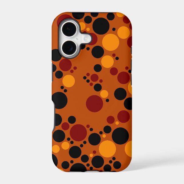 Retro Polka Dots Seamless Pattern 3 Iphone Case (Back)