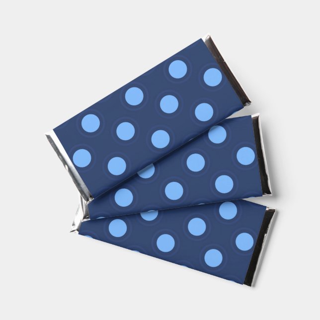 Retro Polkadots Pattern Hershey Bar Favors (Front)