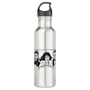 Retro Polyamory - Throuple - Spooning - Triad Stainless Steel Water Bottle
