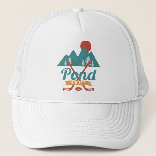 Retro Pond Hockey Trucker Hat