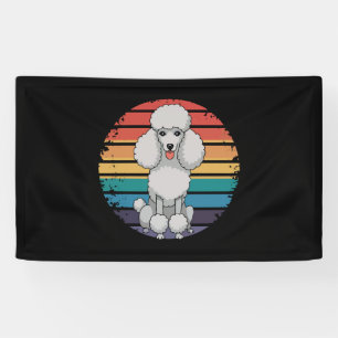 Retro Poodle Lover Dog Gifts for Poodle Owners Men Banner